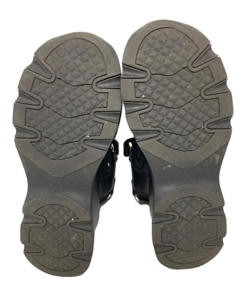 Snidel（スナイデル）Snidel (スナイデル) ビジュースニーカーソールサンダル ブラック サイズ:Sの古着・服飾アイテム