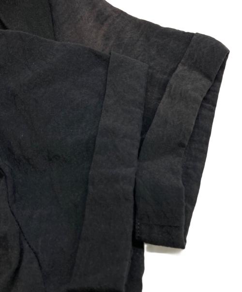 Y's（ワイズ）Y's (ワイズ) 異素材切替リボンポケットワンピース ブラック サイズ:2の古着・服飾アイテム