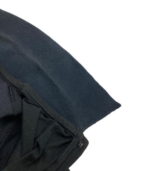 Y's（ワイズ）Y's (ワイズ) 異素材切替リボンポケットワンピース ブラック サイズ:2の古着・服飾アイテム