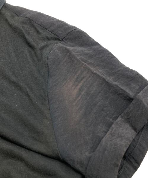 Y's（ワイズ）Y's (ワイズ) 異素材切替リボンポケットワンピース ブラック サイズ:2の古着・服飾アイテム