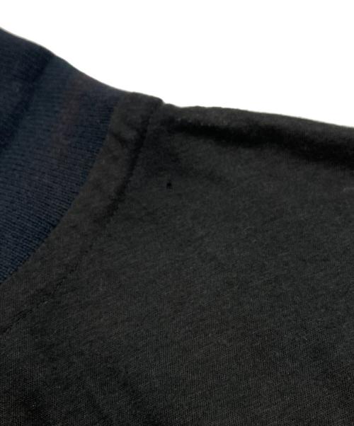 Y's（ワイズ）Y's (ワイズ) 異素材切替リボンポケットワンピース ブラック サイズ:2の古着・服飾アイテム