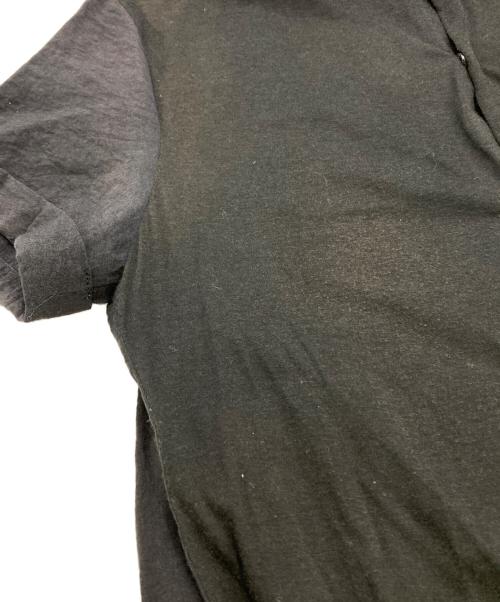 Y's（ワイズ）Y's (ワイズ) 異素材切替リボンポケットワンピース ブラック サイズ:2の古着・服飾アイテム