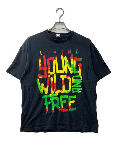 DELTA（デルタ）DELTA (デルタ) young.wild free/スヌープドッグプリントTシャツ ブラック サイズ:XLの古着・服飾アイテム