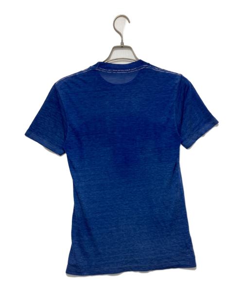 Champion REVERSE WEAVE（チャンピオン リバース ウィーブ）Champion REVERSE WEAVE (チャンピオン リバース ウィーブ) KANSAS CITYプリントダメージTシャツ ブルー サイズ:Ｍの古着・服飾アイテム