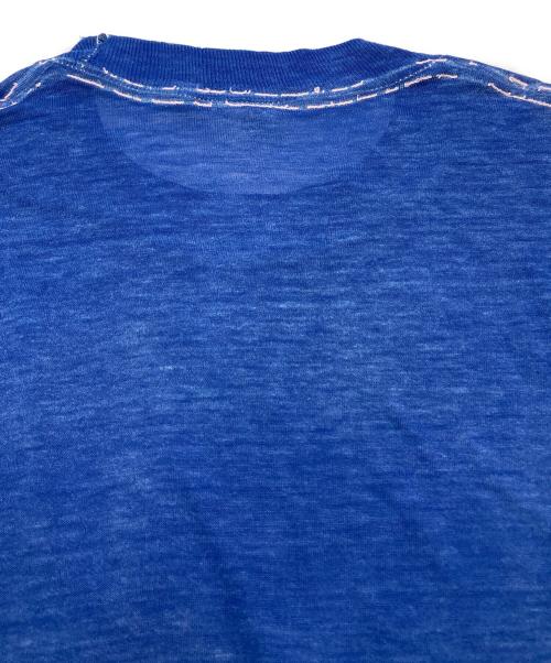 Champion REVERSE WEAVE（チャンピオン リバース ウィーブ）Champion REVERSE WEAVE (チャンピオン リバース ウィーブ) KANSAS CITYプリントダメージTシャツ ブルー サイズ:Ｍの古着・服飾アイテム