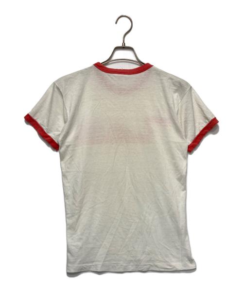 Champion REVERSE WEAVE（チャンピオン リバース ウィーブ）Champion REVERSE WEAVE (チャンピオン リバース ウィーブ) リンガーTシャツ ホワイト×レッド サイズ:LARGEの古着・服飾アイテム