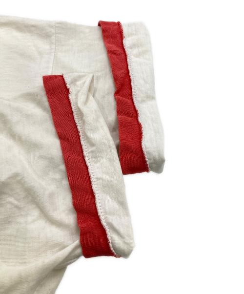 Champion REVERSE WEAVE（チャンピオン リバース ウィーブ）Champion REVERSE WEAVE (チャンピオン リバース ウィーブ) リンガーTシャツ ホワイト×レッド サイズ:LARGEの古着・服飾アイテム