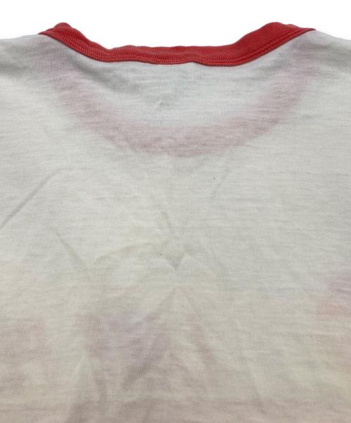 Champion REVERSE WEAVE（チャンピオン リバース ウィーブ）Champion REVERSE WEAVE (チャンピオン リバース ウィーブ) リンガーTシャツ ホワイト×レッド サイズ:LARGEの古着・服飾アイテム