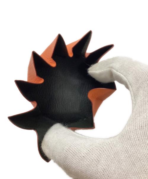 SERGE AMORUSO（セルジュ アモルソ）SERGE AMORUSO (セルジュ アモルソ) レザーコインケース オレンジの古着・服飾アイテム