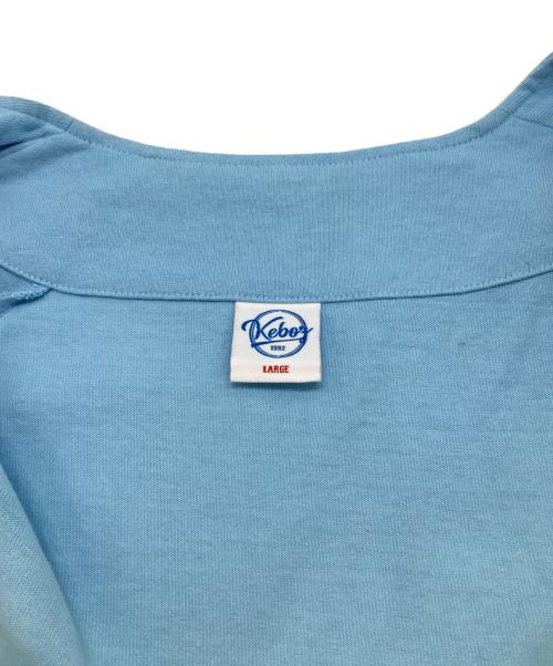KEBOZ（ケボズ）KEBOZ (ケボズ) ベースボールシャツ スカイブルー サイズ:Ｌの古着・服飾アイテム