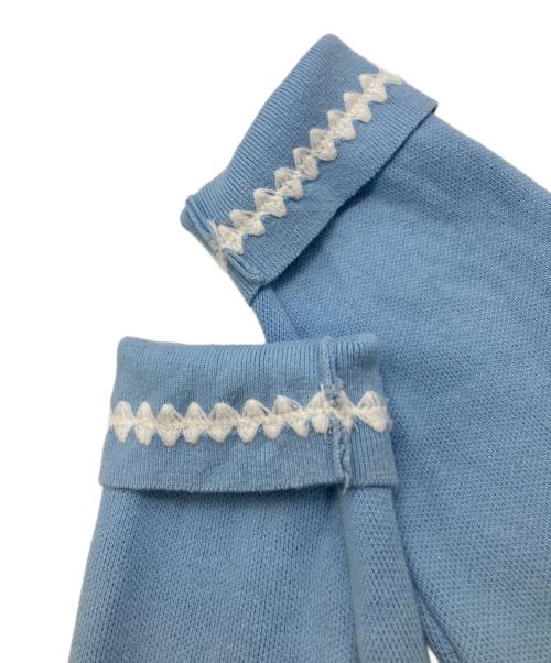 TTT MSW（ティー）TTT MSW (ティー) Knit polo cardigan スカイブルー サイズ:XLの古着・服飾アイテム