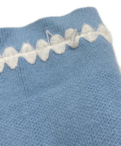 TTT MSW（ティー）TTT MSW (ティー) Knit polo cardigan スカイブルー サイズ:XLの古着・服飾アイテム