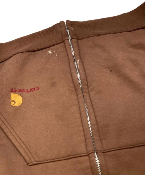 CarHartt（カーハート）CarHartt (カーハート) 裏サーマルジップパーカー ブラウン サイズ:ーの古着・服飾アイテム