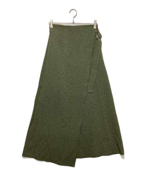 foufou（フーフー）foufou (フーフー) ラップスカート グリーン サイズ:1の古着・服飾アイテム
