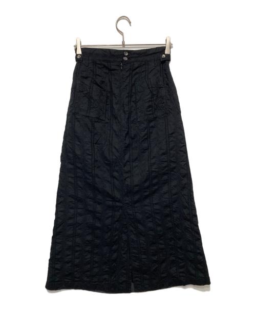 foufou（フーフー ザドレス）foufou (フーフー) 刺繍ロングスカート ブラック サイズ:1の古着・服飾アイテム