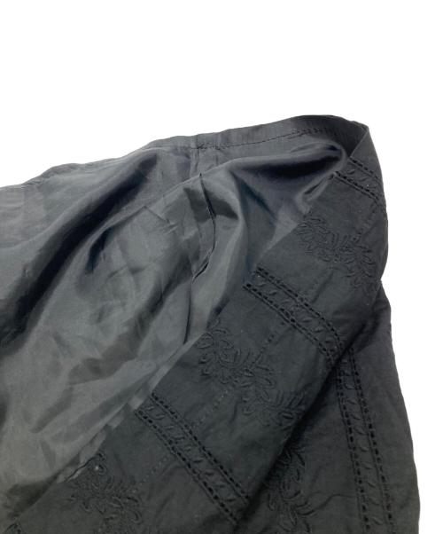 foufou（フーフー ザドレス）foufou (フーフー) 刺繍ロングスカート ブラック サイズ:1の古着・服飾アイテム