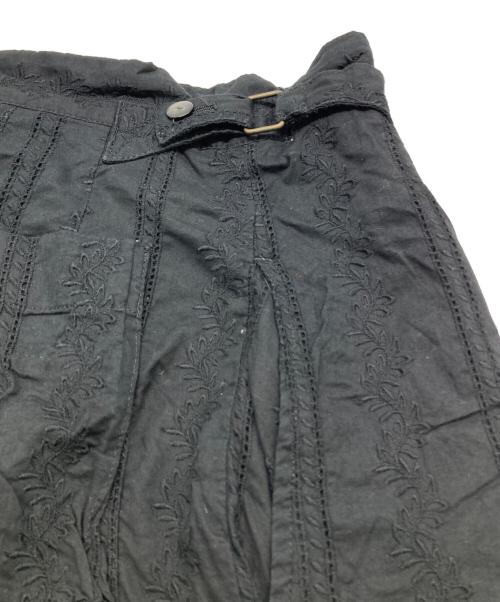 foufou（フーフー ザドレス）foufou (フーフー) 刺繍ロングスカート ブラック サイズ:1の古着・服飾アイテム