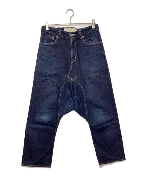 GANRYU（ガンリュウ）GANRYU (ガンリュウ) デニムサルエルパンツ インディゴ サイズ:Mの古着・服飾アイテム