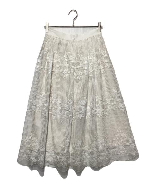 Laula（ラウラ）Laula (ラウラ) IENA (イエナ) IENA別注 レーススカート ホワイト サイズ:Mの古着・服飾アイテム