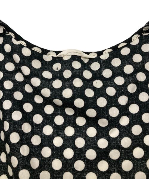 PINK HOUSE（ピンクハウス）PINK HOUSE (ピンクハウス) ドットフリルワンピース ブラック×ホワイト サイズ:-の古着・服飾アイテム