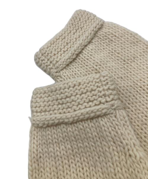 Audrey and John Wad（オードリーアンドジョンワッド）Audrey and John Wad (オードリーアンドジョンワッド) ペルーハンドニットGジャン風ブルゾン アイボリー サイズ:Fの古着・服飾アイテム