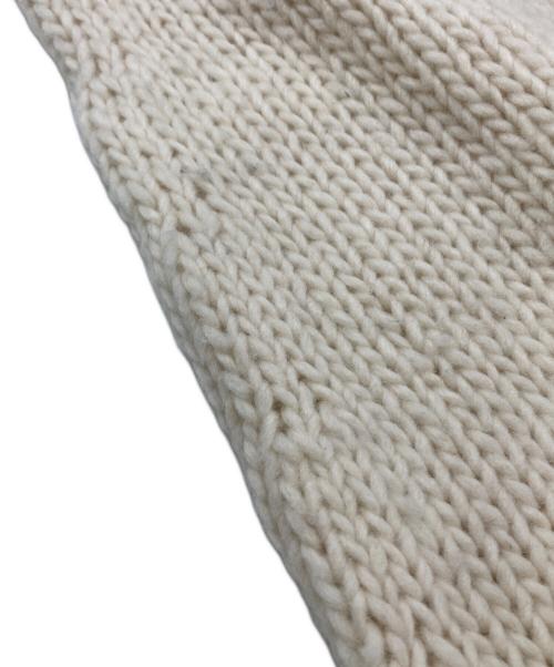 Audrey and John Wad（オードリーアンドジョンワッド）Audrey and John Wad (オードリーアンドジョンワッド) ペルーハンドニットGジャン風ブルゾン アイボリー サイズ:Fの古着・服飾アイテム