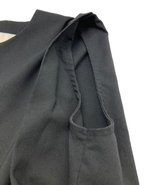 B:MING by BEAMS（ビーミングバイビームス）B:MING by BEAMS (ビーミングバイビームス) タック ブラウス × テーパードパンツ セット ブラック サイズ:Mの古着・服飾アイテム