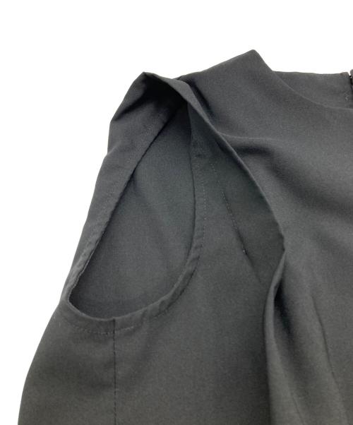 B:MING by BEAMS（ビーミングバイビームス）B:MING by BEAMS (ビーミングバイビームス) タック ブラウス × テーパードパンツ セット ブラック サイズ:Mの古着・服飾アイテム