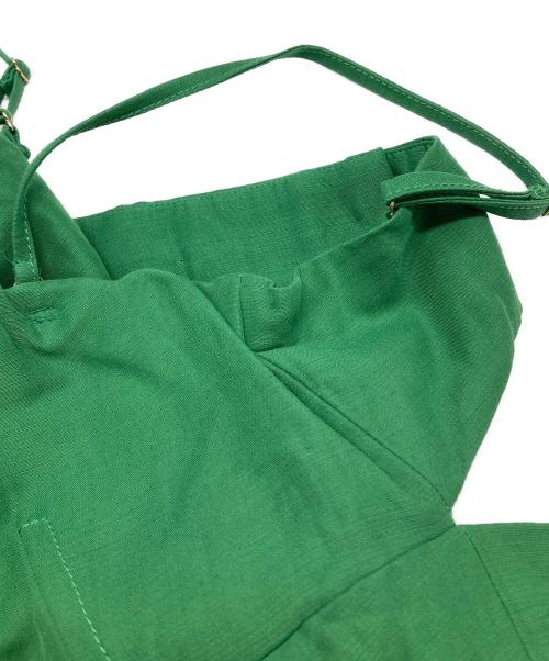 MAISON SPECIAL（メゾンスペシャル）MAISON SPECIAL (メゾンスペシャル) ベアトップロンパース グリーン サイズ:36の古着・服飾アイテム