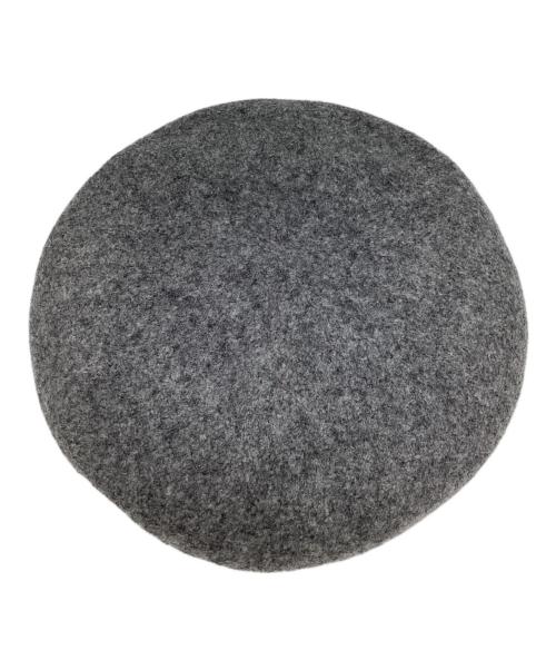 Vivienne Westwood（ヴィヴィアンウエストウッド）Vivienne Westwood (ヴィヴィアンウエストウッド) オーブ刺繍ベレー帽 グレー サイズ:SMの古着・服飾アイテム