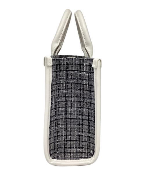 furfur（ファーファー）furfur (ファーファー) ツイードロゴトートバッグ グレーの古着・服飾アイテム