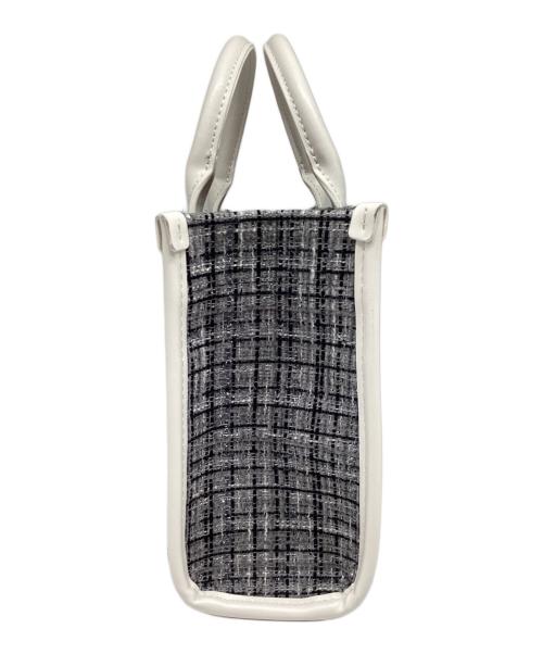 furfur（ファーファー）furfur (ファーファー) ツイードロゴトートバッグ グレーの古着・服飾アイテム