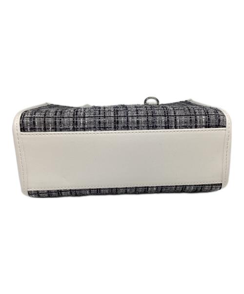 furfur（ファーファー）furfur (ファーファー) ツイードロゴトートバッグ グレーの古着・服飾アイテム