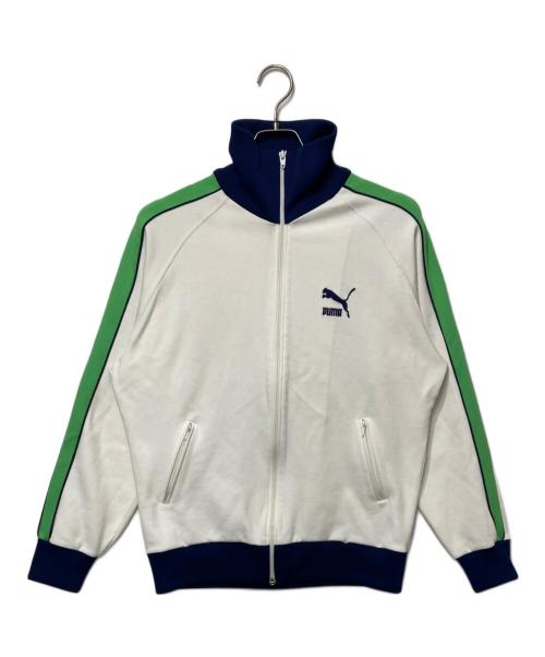 PUMA（プーマ）PUMA (プーマ) 90’s トラックジャケット ホワイト×ネイビー サイズ:不明の古着・服飾アイテム
