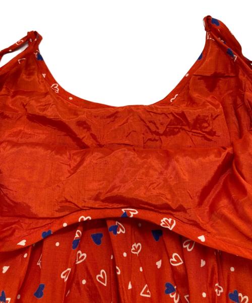 freada（フリーダ）freada (フリーダ) レーヨンプリントキャミドレス レッド サイズ:Fの古着・服飾アイテム