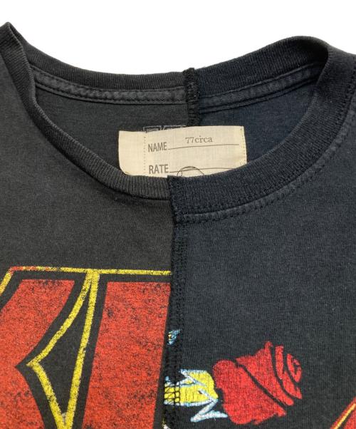 77circa（ナナナナサーカ）77circa (ナナナナサーカ) バンドTリメイクTシャツ ブラック サイズ:表記なしの古着・服飾アイテム