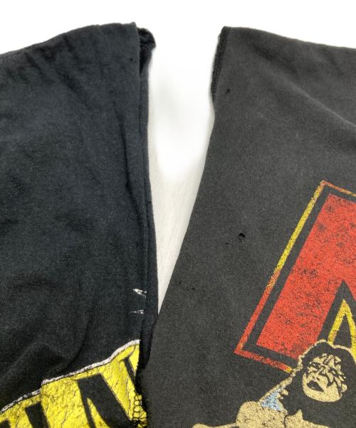 77circa（ナナナナサーカ）77circa (ナナナナサーカ) バンドTリメイクTシャツ ブラック サイズ:表記なしの古着・服飾アイテム