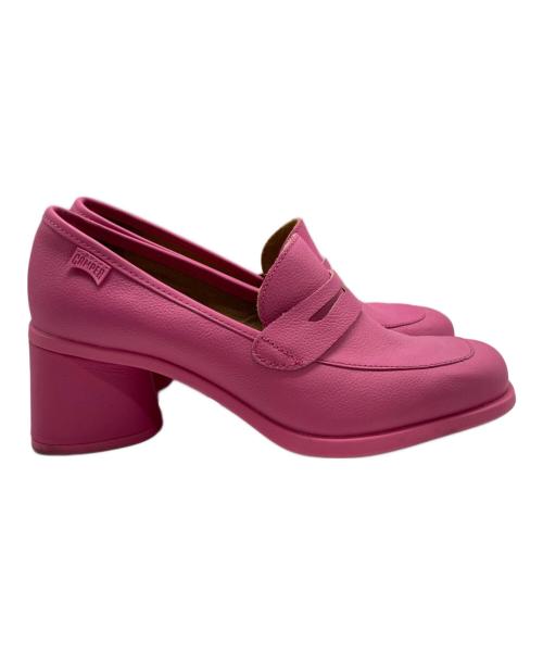 CAMPER（カンペール）CAMPER (カンペール) ヒールコインローファー ピンク サイズ:37の古着・服飾アイテム