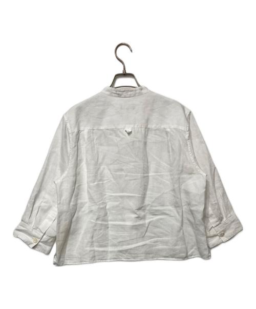 MARGARET HOWELL（マーガレットハウエル）MARGARET HOWELL (マーガレットハウエル) 七分丈リネンシャツ ホワイト サイズ:Ⅲの古着・服飾アイテム