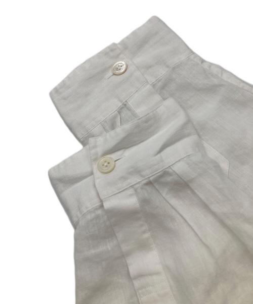 MARGARET HOWELL（マーガレットハウエル）MARGARET HOWELL (マーガレットハウエル) 七分丈リネンシャツ ホワイト サイズ:Ⅲの古着・服飾アイテム