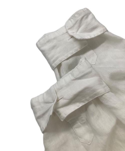 MARGARET HOWELL（マーガレットハウエル）MARGARET HOWELL (マーガレットハウエル) 七分丈リネンシャツ ホワイト サイズ:Ⅲの古着・服飾アイテム