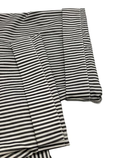 mizuiro-ind（ミズイロインド）mizuiro-ind (ミズイロインド) ストライプシャツ ホワイト×ブラック サイズ:表記なしの古着・服飾アイテム