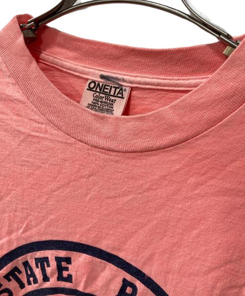 ONEITA（オニータ）ONEITA (オニータ) 90s/プリントTシャツ ピンク サイズ:Lの古着・服飾アイテム