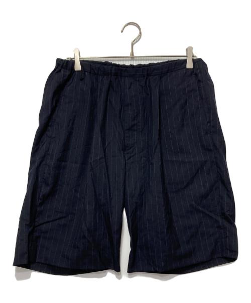 FOLL（フォル）FOLL (フォル) summer wool baggy shorts ネイビー サイズ:3の古着・服飾アイテム