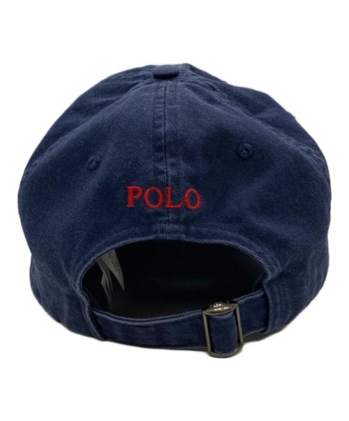 POLO RALPH LAUREN（ポロ・ラルフローレン）POLO RALPH LAUREN (ポロ・ラルフローレン) ホースロゴキャップ ネイビーの古着・服飾アイテム