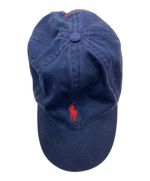 POLO RALPH LAUREN（ポロ・ラルフローレン）POLO RALPH LAUREN (ポロ・ラルフローレン) ホースロゴキャップ ネイビーの古着・服飾アイテム