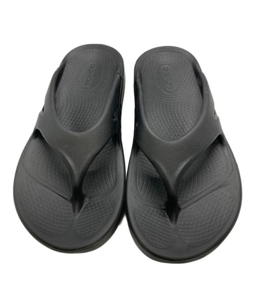 OOFOS（ウーフォス）OOFOS (ウーフォス) リカバリーサンダル ブラック サイズ:M5-W7の古着・服飾アイテム