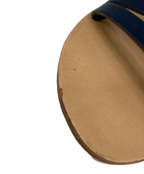 CORSO ROMA 9（コルソローマノーヴェ）CORSO ROMA 9 (コルソローマノーヴェ) ストラップサンダル ネイビー×ベージュ サイズ:37の古着・服飾アイテム