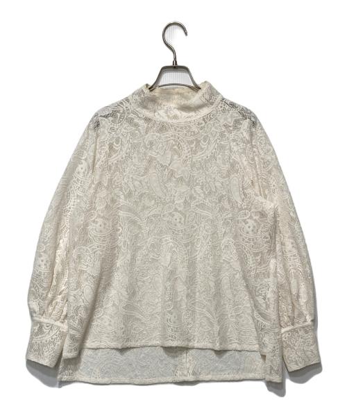 foufou（フーフー ザドレス）foufou (フーフー) lace blouse ホワイト サイズ:表記無しの古着・服飾アイテム