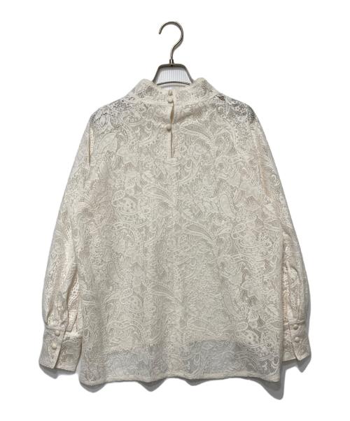 foufou（フーフー ザドレス）foufou (フーフー) lace blouse ホワイト サイズ:表記無しの古着・服飾アイテム
